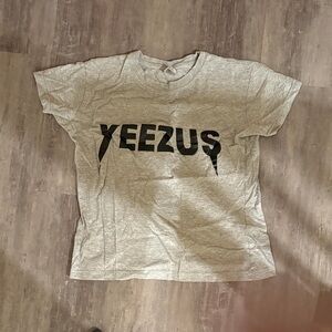 Gray Yeezus Graphic T-Shirt